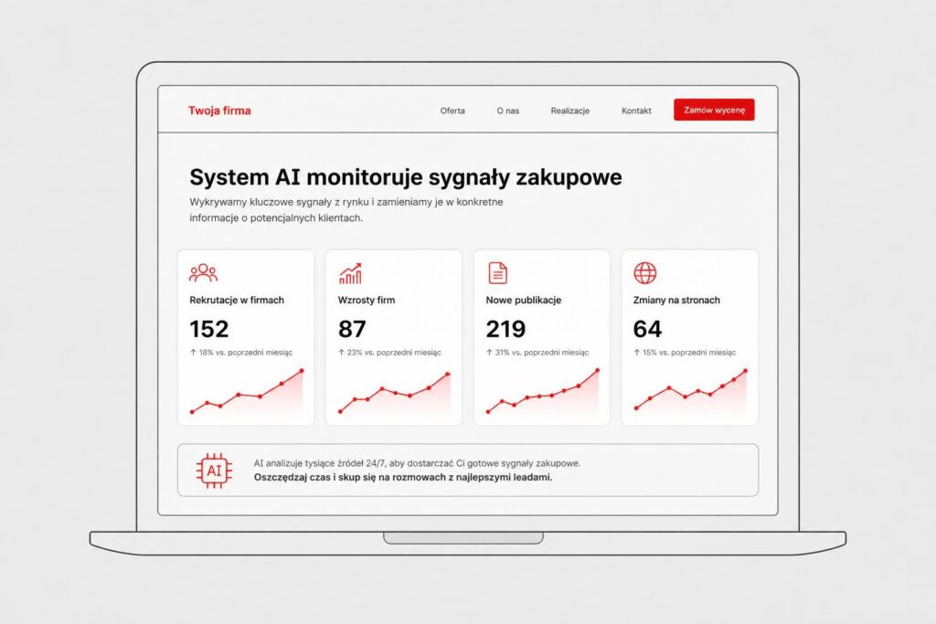 Automatyczne monitorowanie sygnałów zakupowych firm przez AI