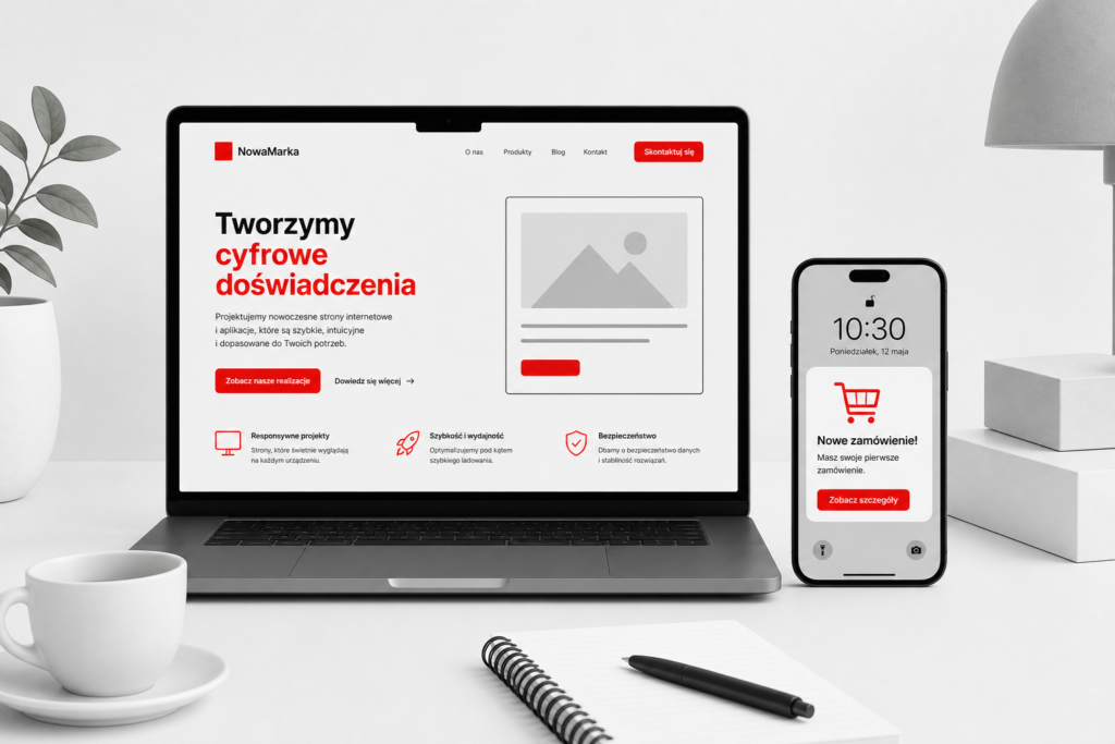 Premiera nowej marki z prostą stroną internetową i pierwszymi klientami